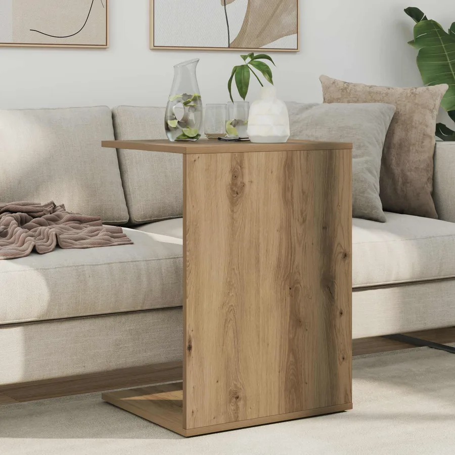 Table d'appoint Chêne artisanal 45 x 40 x 62,5 cm - 4