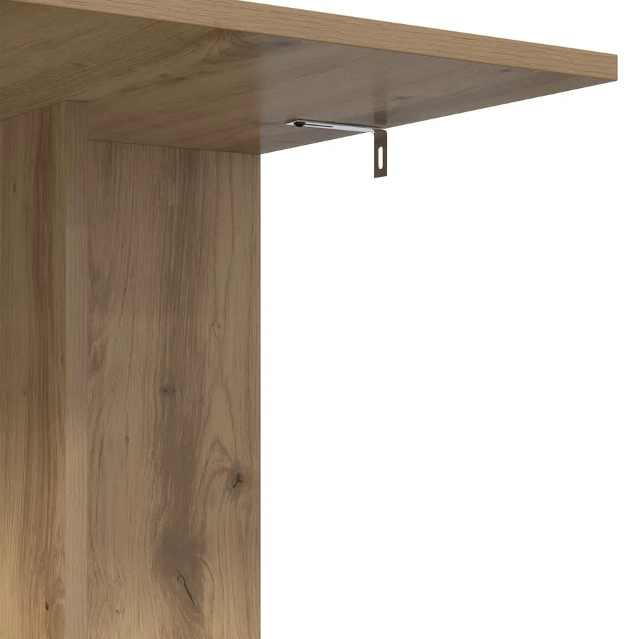 Table d'appoint Chêne artisanal 45 x 40 x 62,5 cm - 9