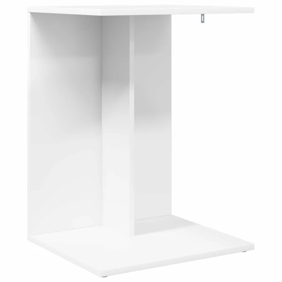 Table d'appoint Blanc 45 x 40 x 62,5 cm Bois d'ingénierie - 2