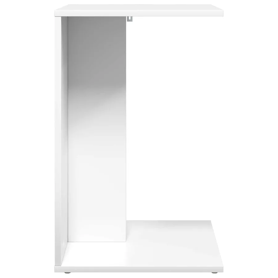 Table d'appoint Blanc 45 x 40 x 62,5 cm Bois d'ingénierie - 6