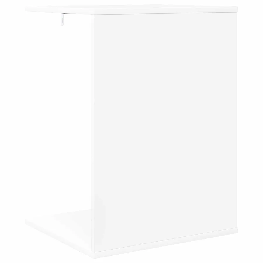 Table d'appoint Blanc 45 x 40 x 62,5 cm Bois d'ingénierie - 7