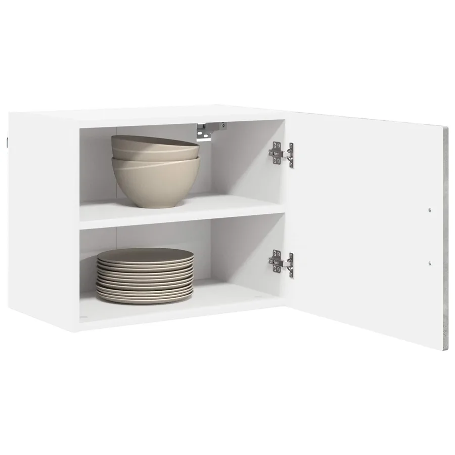 Meuble mural PORTO 2 pcs Gris béton 50 x 31 x 40 cm - 3