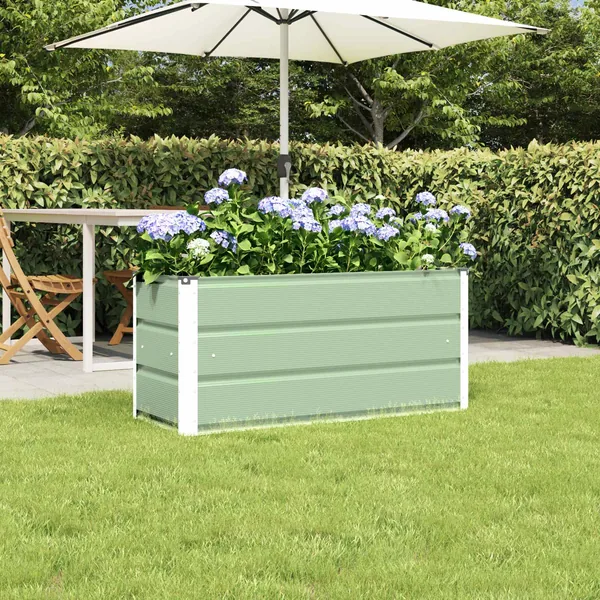 Jardinière Vert 100 x 40 x 45 cm Acier