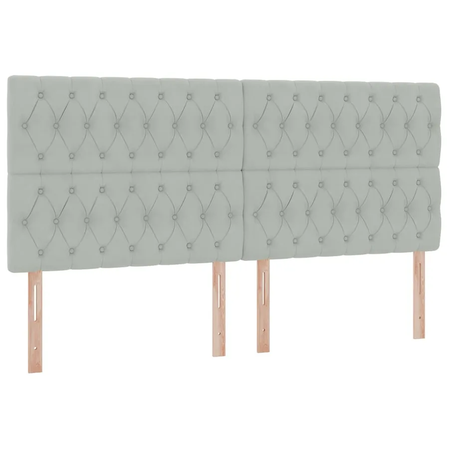 Lit de rangement LED avec matelas Gris clair 200 x 200 cm - 8