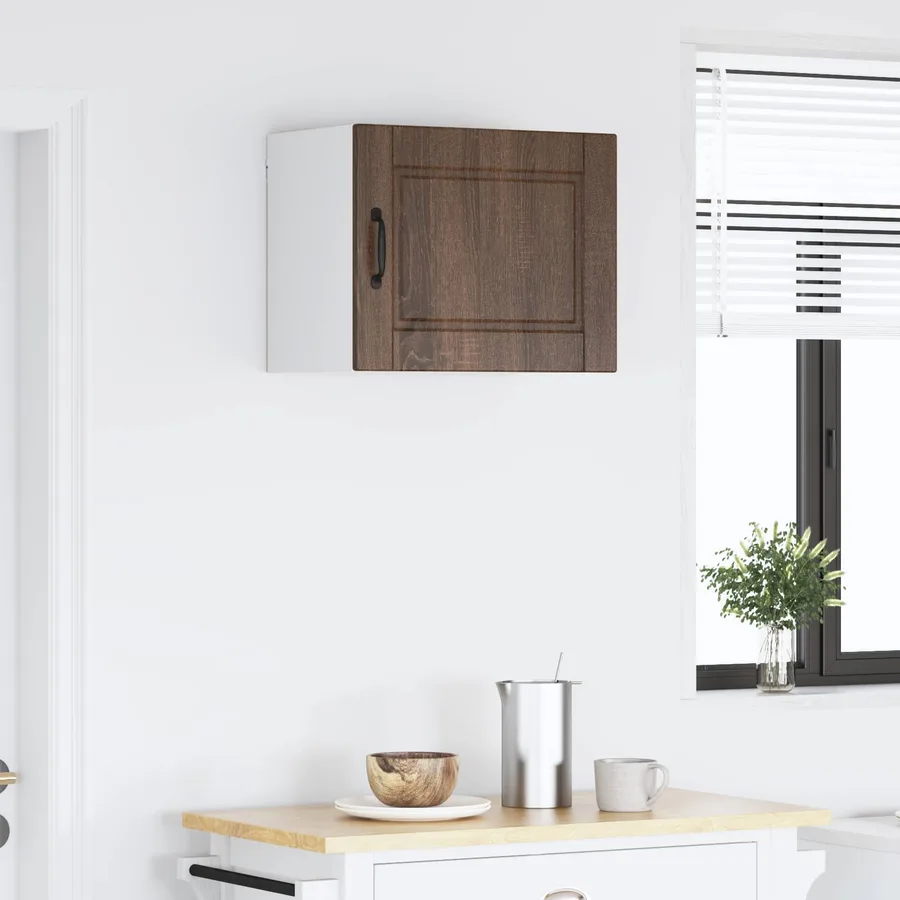 Meuble mural PORTO Chêne brun 50 x 31 x 40 cm Bois d'ingénierie - 4