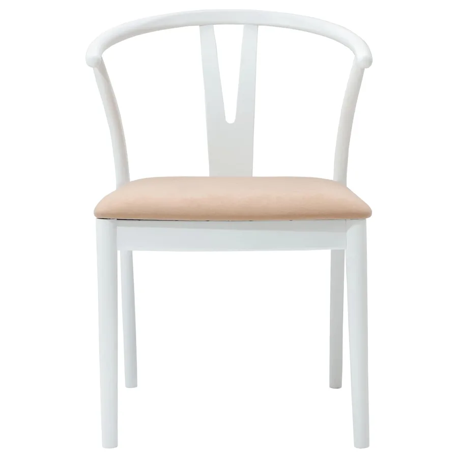 Chaise de salle à manger 2 pcs Blanc et marron - 5