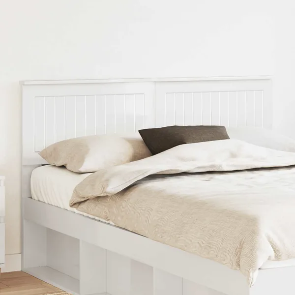 Tête de lit Blanc Brillant Bois d'ingénierie