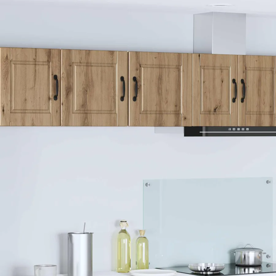 Meuble mural PORTO 2 pcs Chêne artisanal Bois d'ingénierie