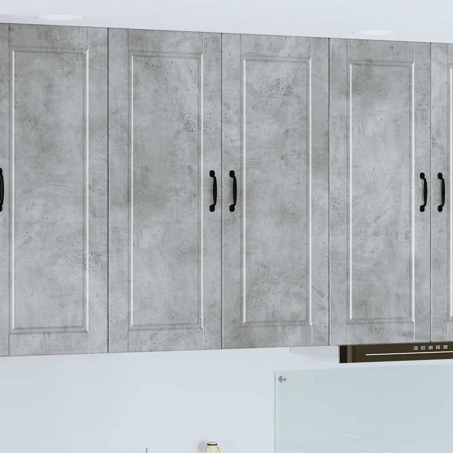 Meuble mural PORTO Gris béton 80 x 31 x 100 cm