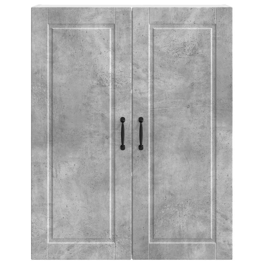 Meuble mural PORTO Gris béton 80 x 31 x 100 cm - 6