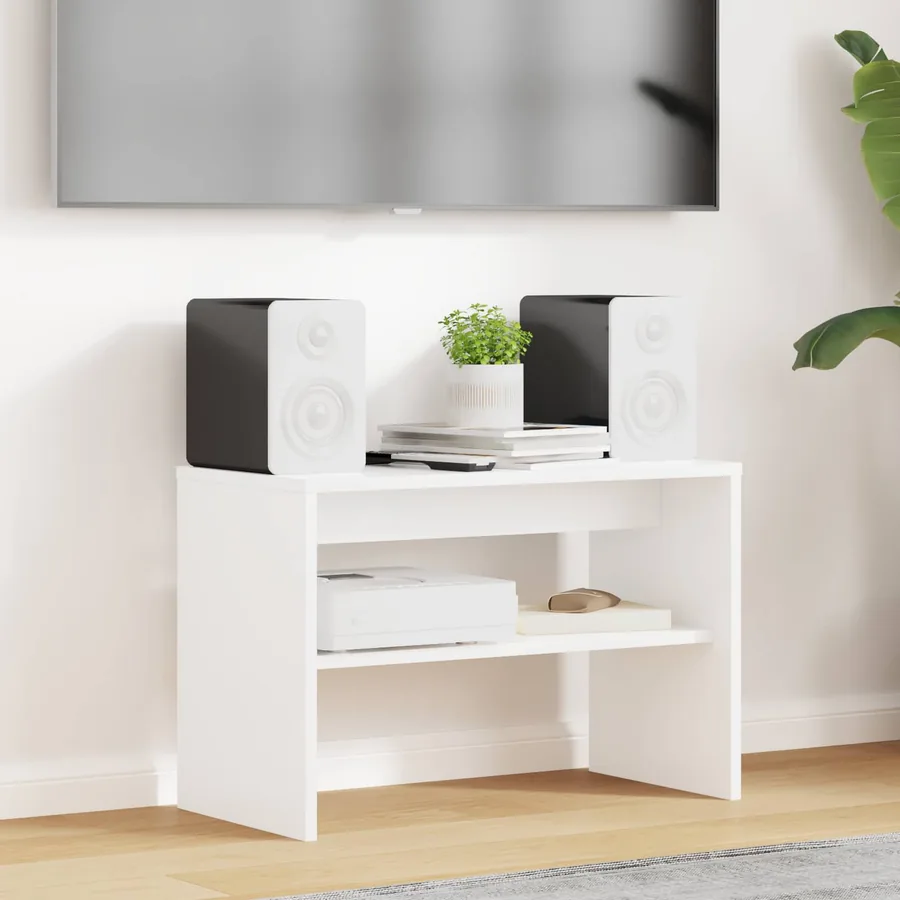 Meuble TV Blanc 60 x 30 x 40 cm Bois d'ingénierie