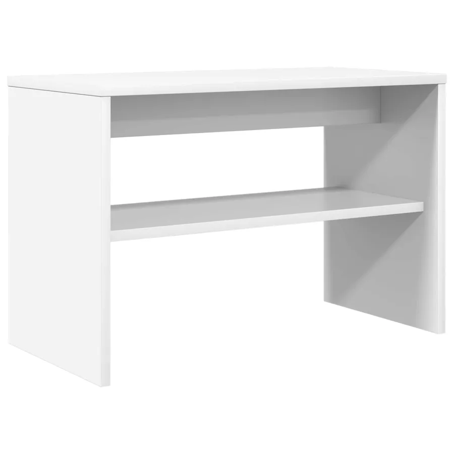 Meuble TV Blanc 60 x 30 x 40 cm Bois d'ingénierie - 2