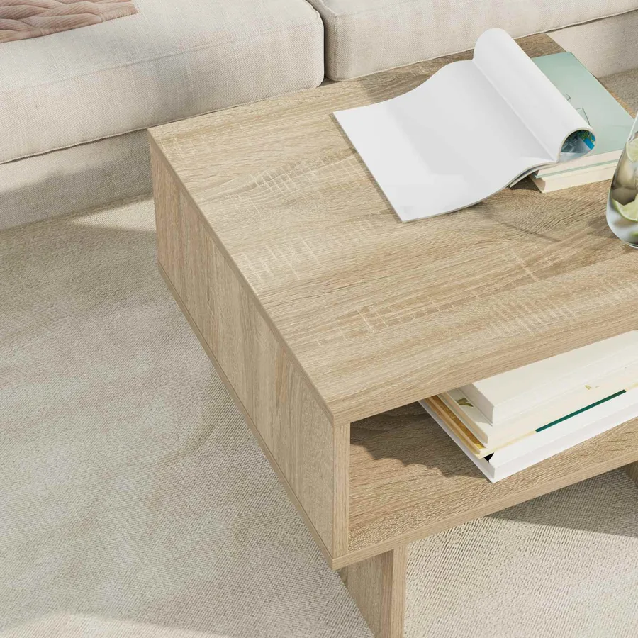 Table basse Chêne Sonoma 48 x 46 x 35 cm Bois d'ingénierie - 4