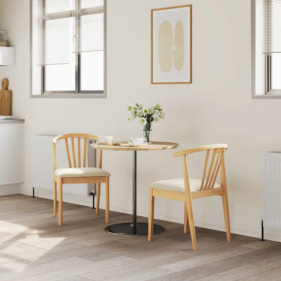 Chaise de salle à manger 2 pcs Naturel et clair - 3