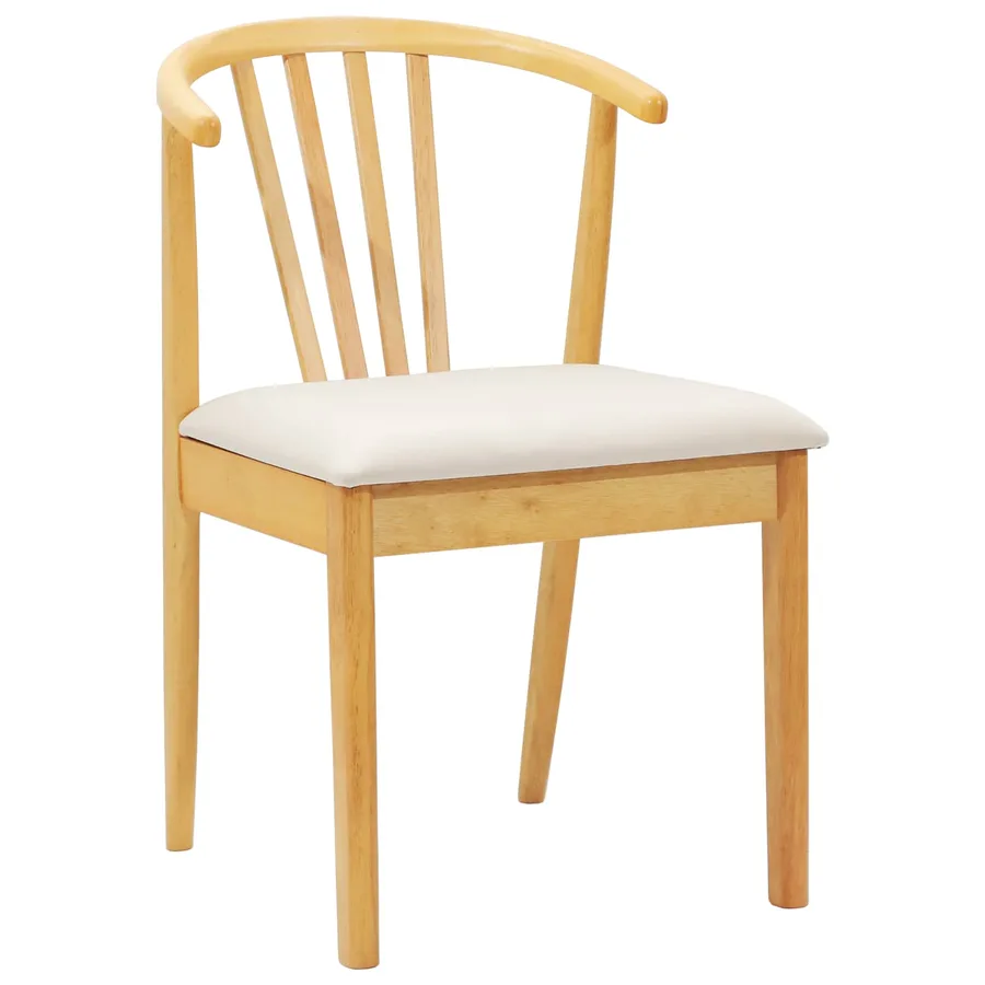 Chaise de salle à manger 2 pcs Naturel et clair - 4