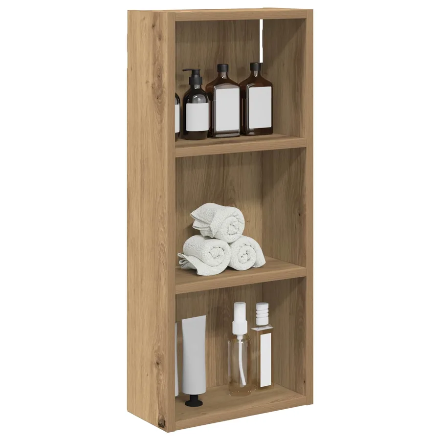 Armoire murale de salle de bain Chêne artisan 30 x 14 x 70 cm - 3