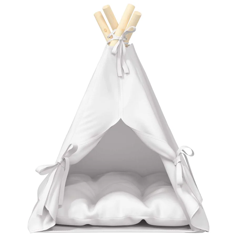 Teepee pour animaux de compagnie avec coussin 40 x 40 x 50 cm - 5