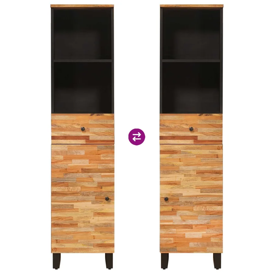 Armoire de salle de bain Chêne artisanal 38 x 33 x 160 cm - 10