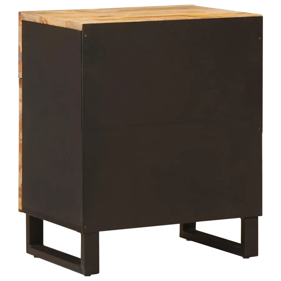 Armoire de lit Marron 50 x 33 x 60 cm Bois de mangue massif - 5