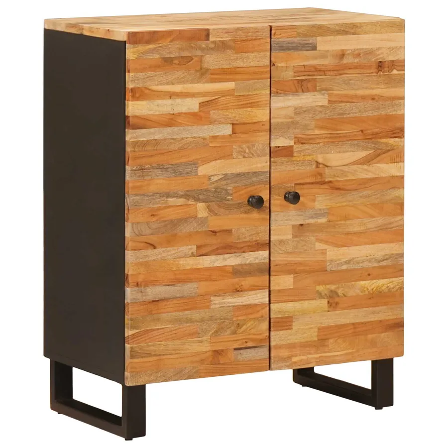Buffet 3 pcs Marron 60 x 33 x 75 cm Bois de mangue massif - 3