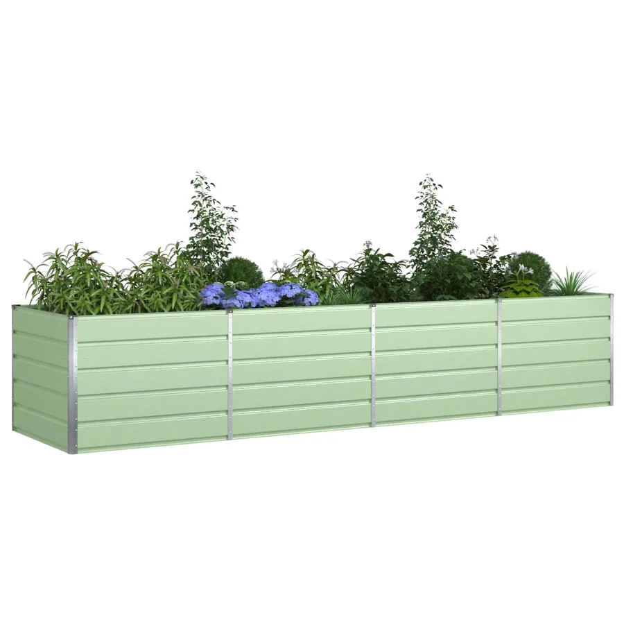 Jardinière Vert pastel 385 x 100 x 75 cm Acier galvanisé - 3