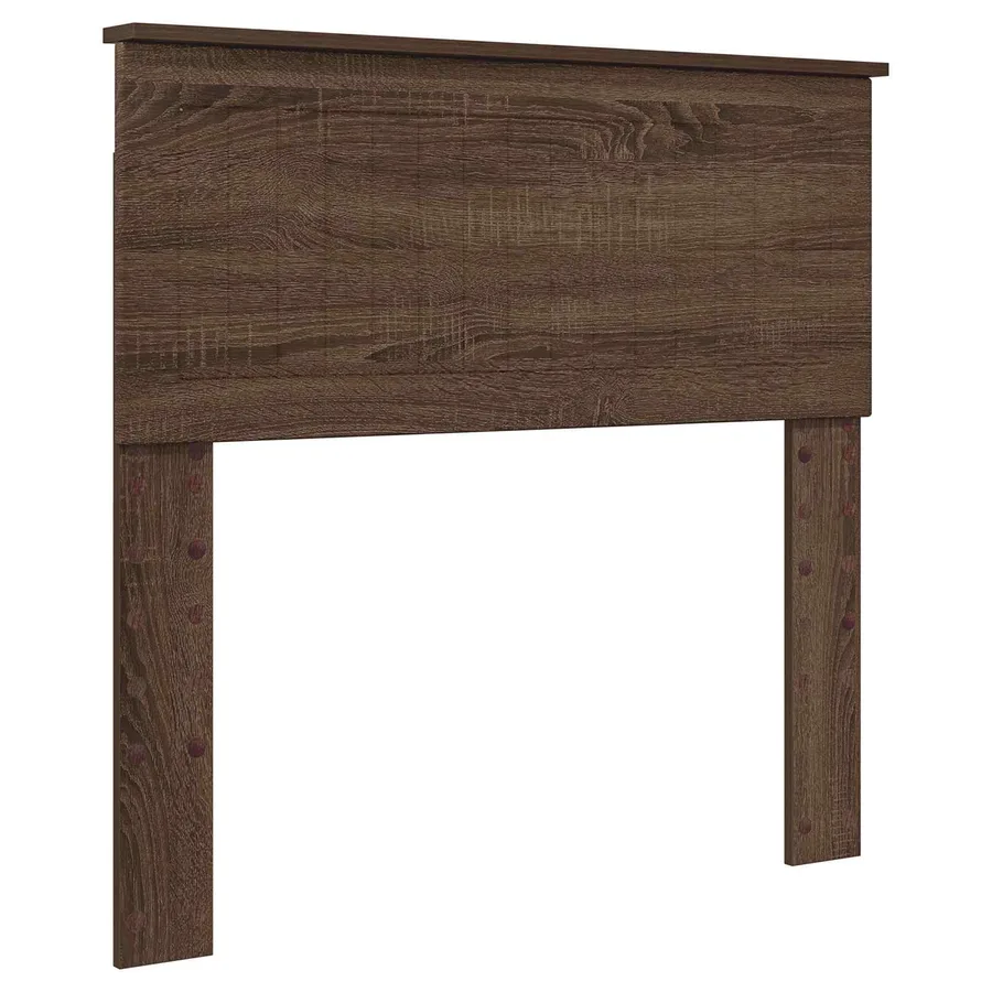 Cadre de lit avec tête de lit Chêne brun 90 x 200 cm Pin massif - 6