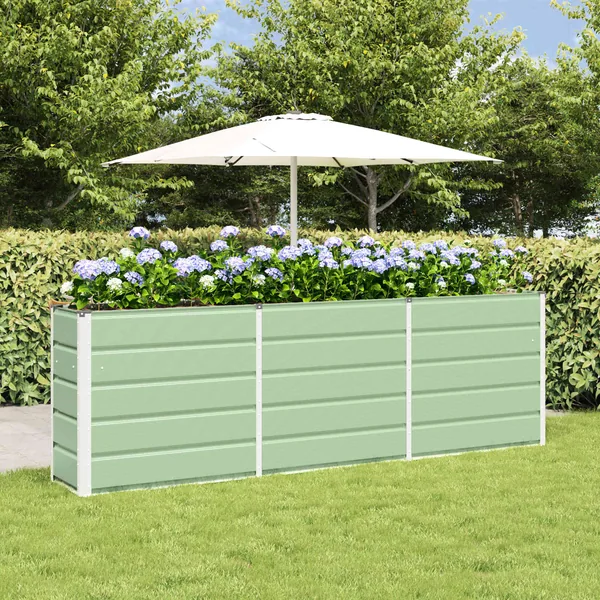 Jardinière Vert 240 x 40 x 75 cm Acier