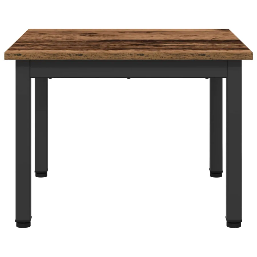 Table basse Bois ancien 50 x 50 x 36 cm Bois d'ingénierie - 5