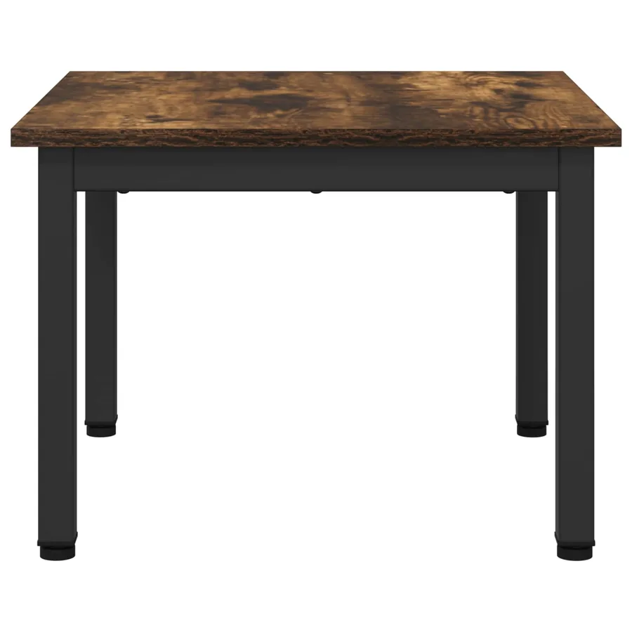 Table basse Chêne Fumé 50 x 50 x 36 cm Bois d'ingénierie - 6