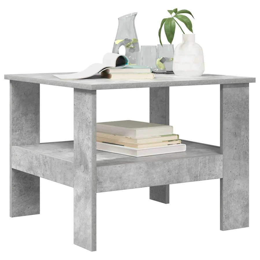 Table basse Gris béton 57 x 55 x 45 cm Bois d'ingénierie - 3