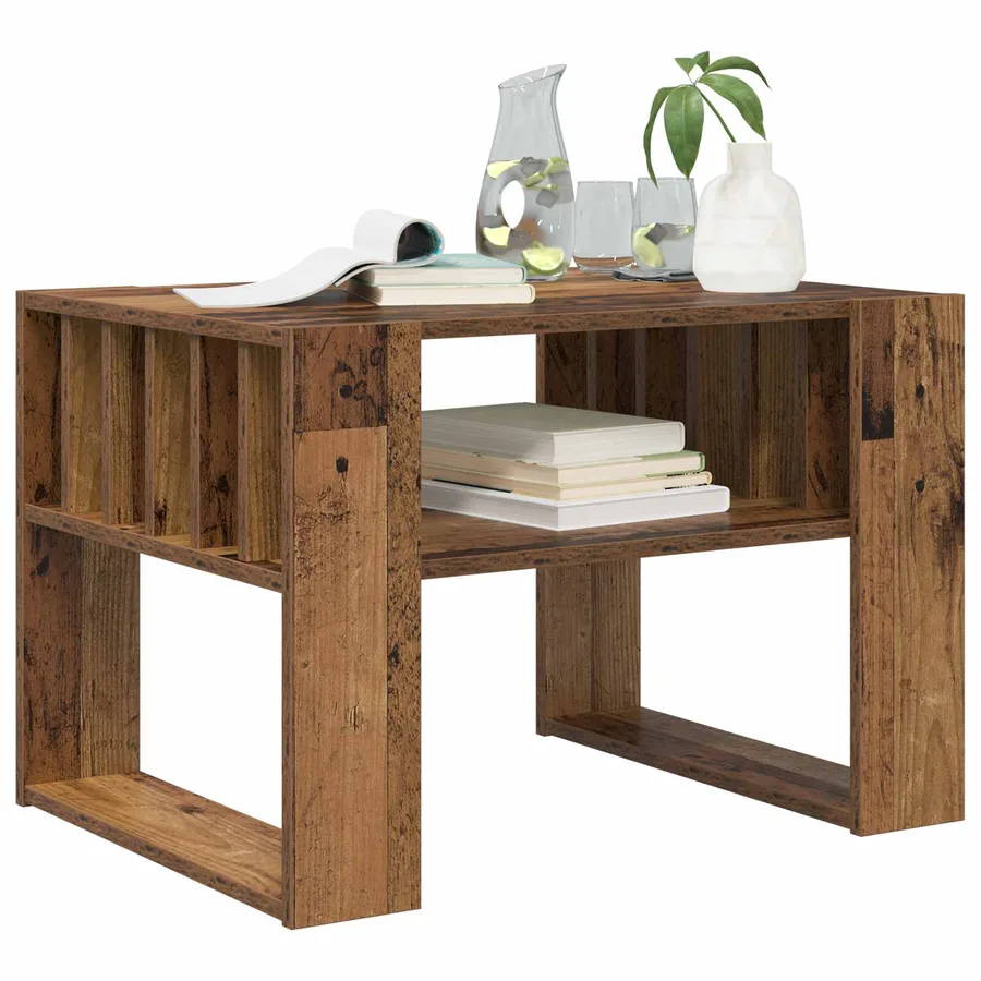 Table basse Bois ancien 66 x 49,5 x 45 cm Bois d'ingénierie - 3