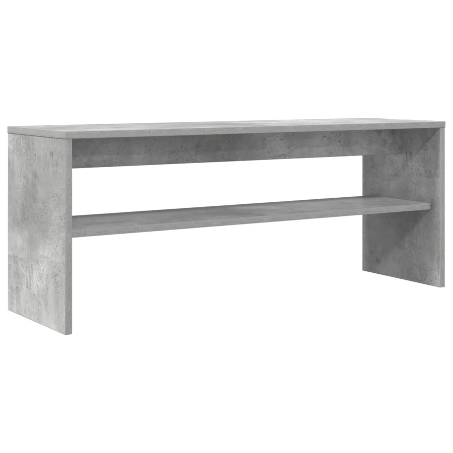 Meuble TV Gris béton 100 x 30 x 40 cm Bois d'ingénierie - 7