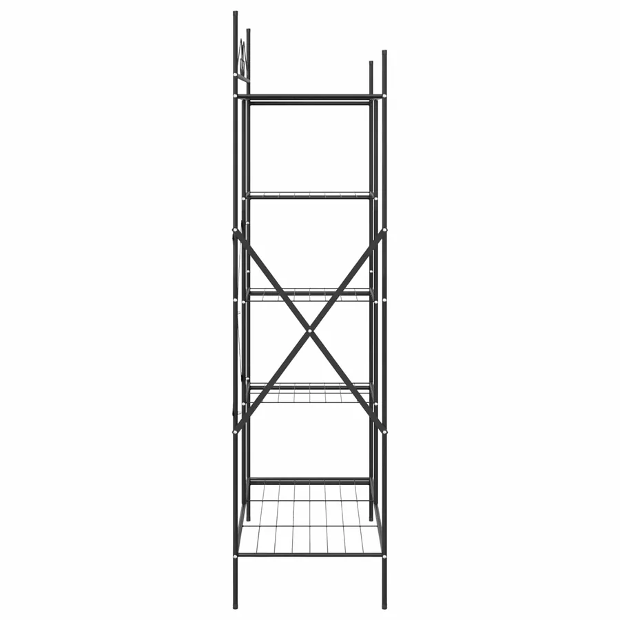 Armoire Ouverte avec étagère Noir 104,5 x 45 x 172 cm Acier - 6