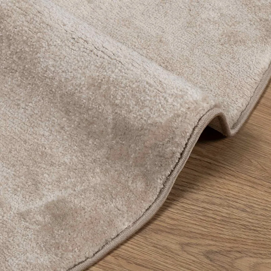 Tapis de surface Rond GALATI Beige Ø 200 CM Polyester - 5