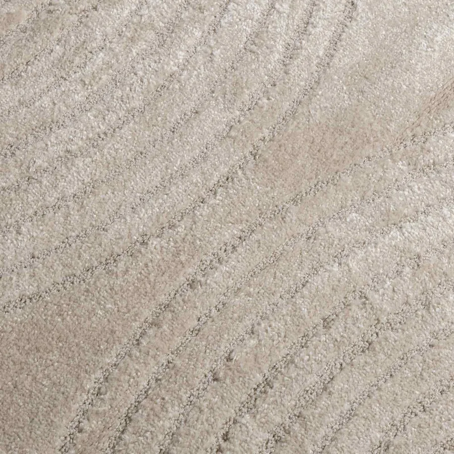 Tapis de surface Rond GALATI Beige Ø 200 CM Polyester - 7