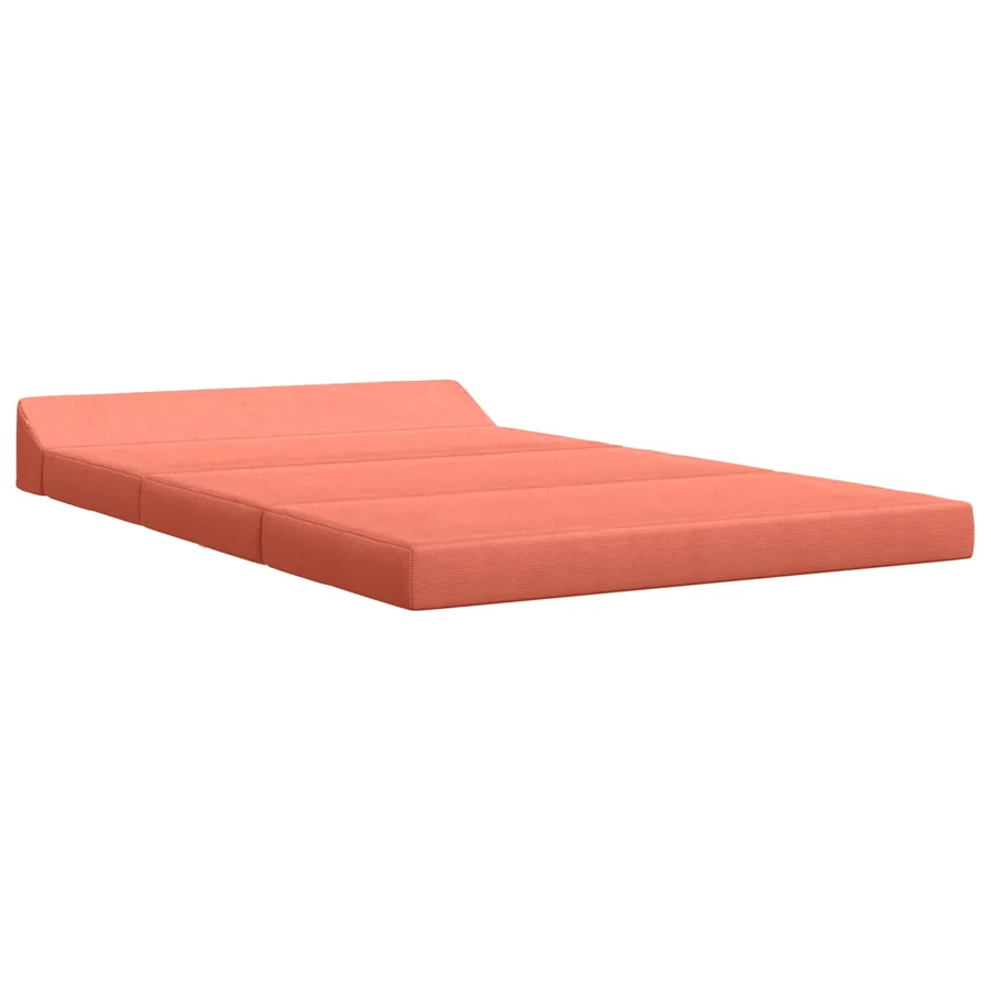 Canapé-lit pliable Rouge orange 120 x 60 x 49 cm Tissu - 2