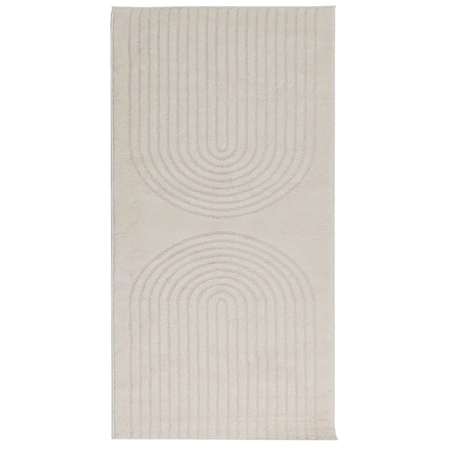 Tapis de surface GALATI Crème 200 x 80 cm Polyester - 2