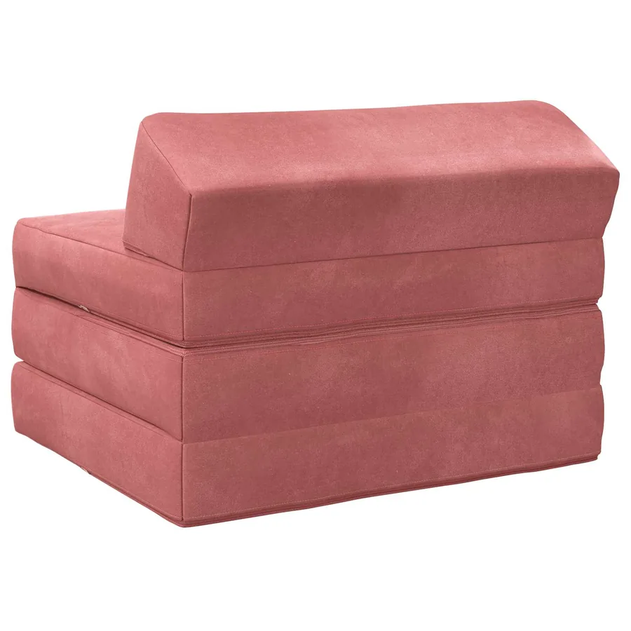 Canapé-lit pliable Rose 200 x 70 x 10 cm Velours - 4