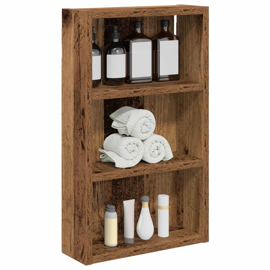 Armoire murale de salle de bain Bois ancien 30 x 10 x 50 cm - 3