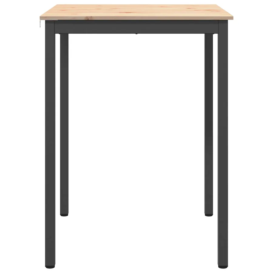Table de bar Naturel 80 x 80 x 105 cm Bois de pin massif - 6