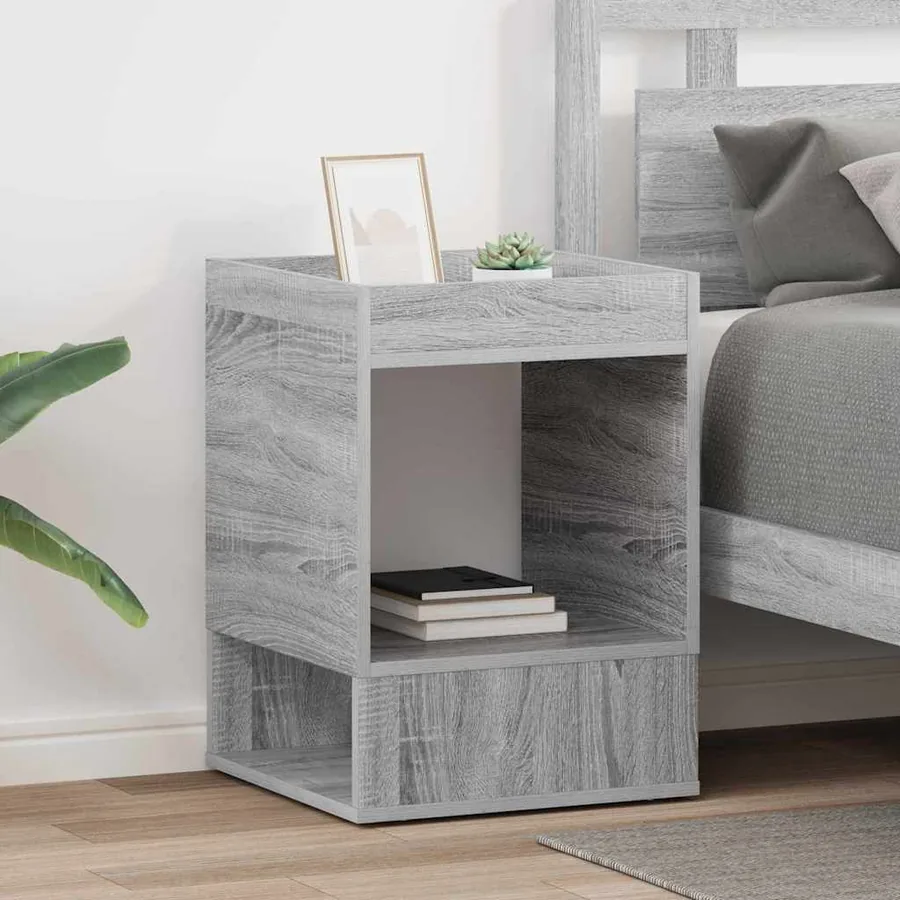 Table d'appoint 2 pcs Gris Sonoma 40 x 40 x 56 cm
