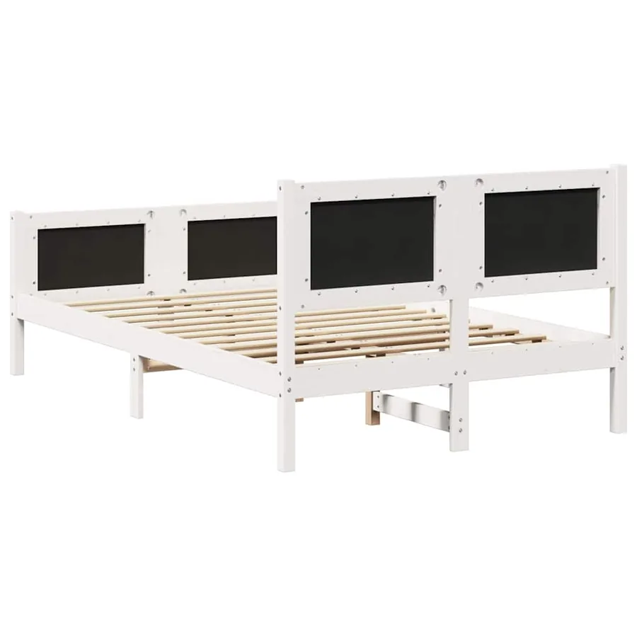 Cadre de lit Gris clair 135 x 190 cm Pin massif - 7