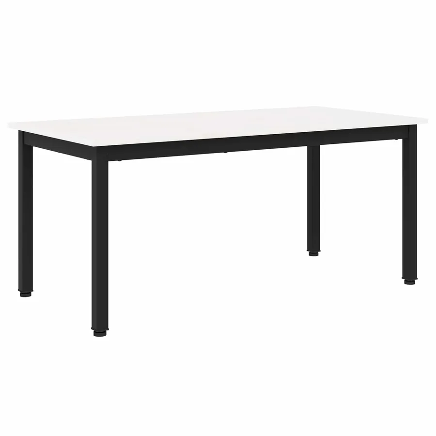 Table basse Blanc 100 x 50 x 45 cm Bois de pin massif - 2