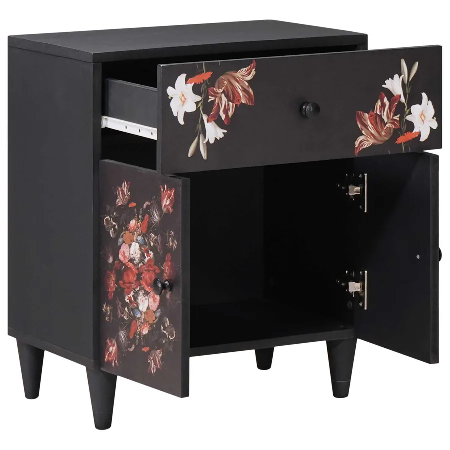 Table de chevet avec tiroir Multicolore 50 x 33 x 60 cm - 2