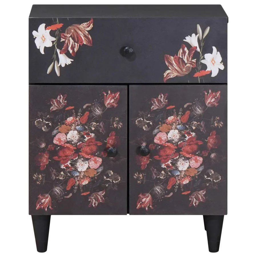 Table de chevet avec tiroir Multicolore 50 x 33 x 60 cm - 3
