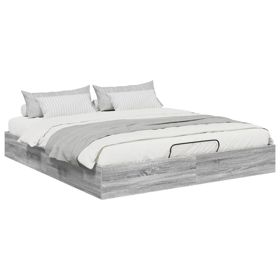 Cadre de lit ottoman Gris Sonoma 203 x 180 x 25 cm - 3