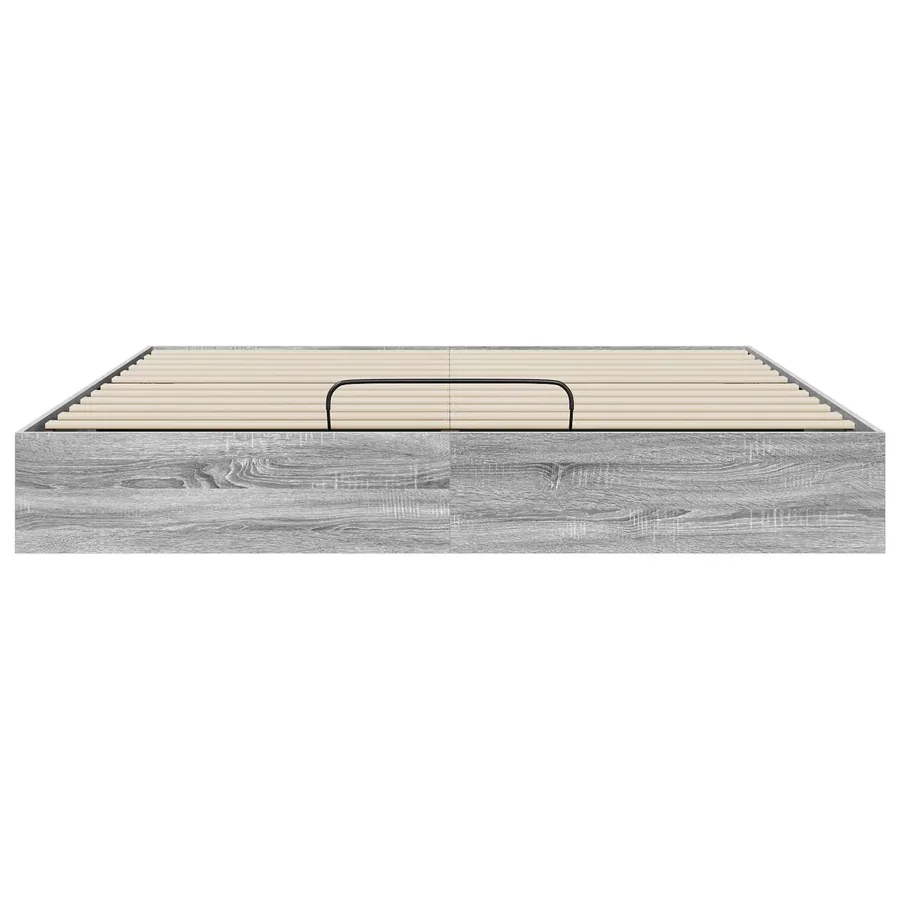 Cadre de lit ottoman Gris Sonoma 203 x 180 x 25 cm - 5