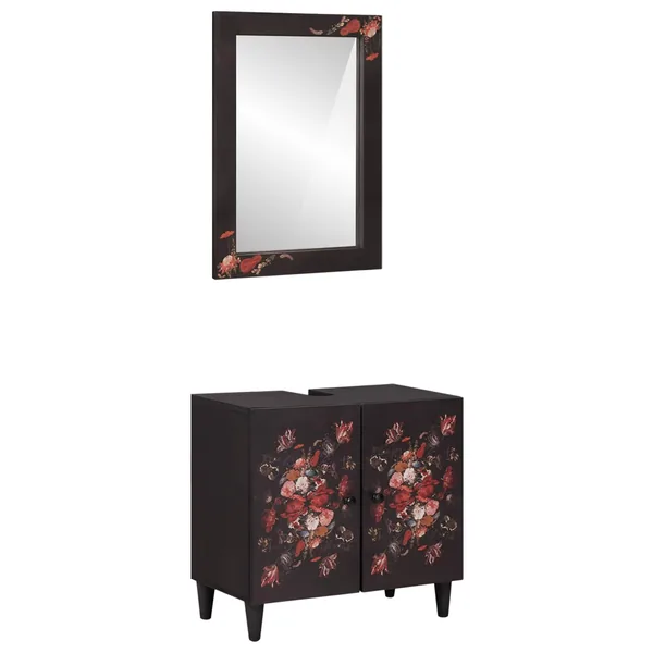 Ensemble de Meubles de Salle de Bain Montage mural 2 pcs