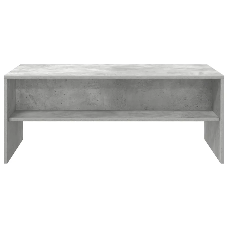 Table basse Gris béton 100 x 50 x 40 cm Bois d'ingénierie - 5