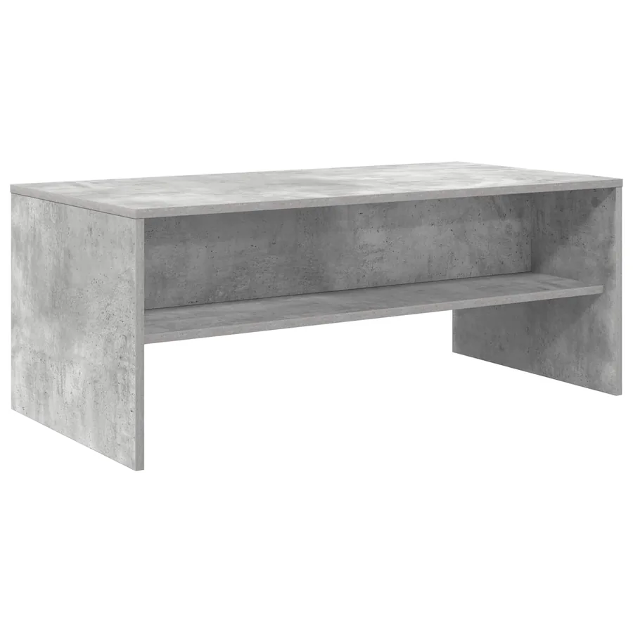 Table basse Gris béton 100 x 50 x 40 cm Bois d'ingénierie - 7
